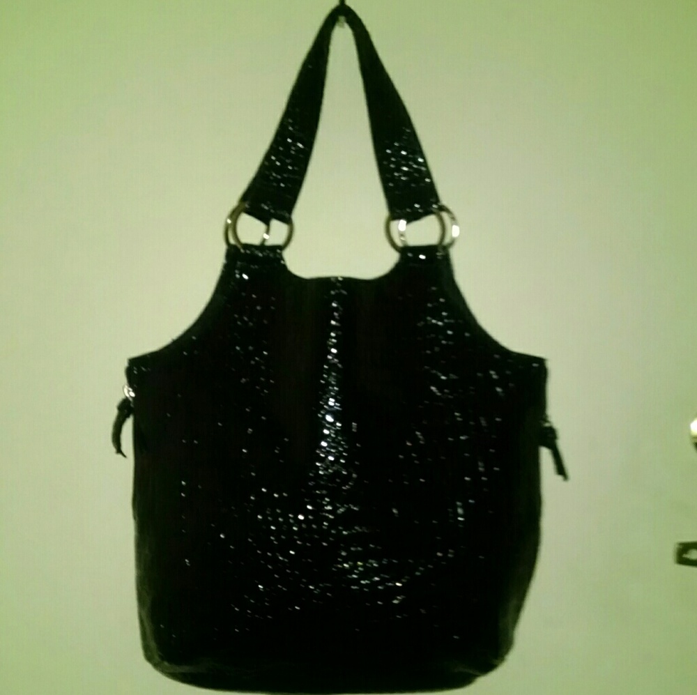 Rare Lulu black crocodile embossed purse